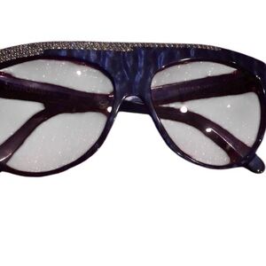 Stendal Paris blue sunglasses embellished with Swavorski Crystals